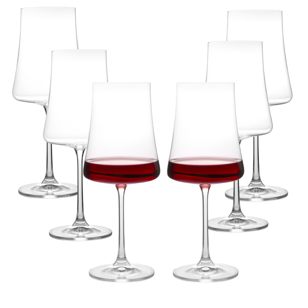Jogo 6 Taças De Vinho Luxo Cristal Bohemia - 560ml