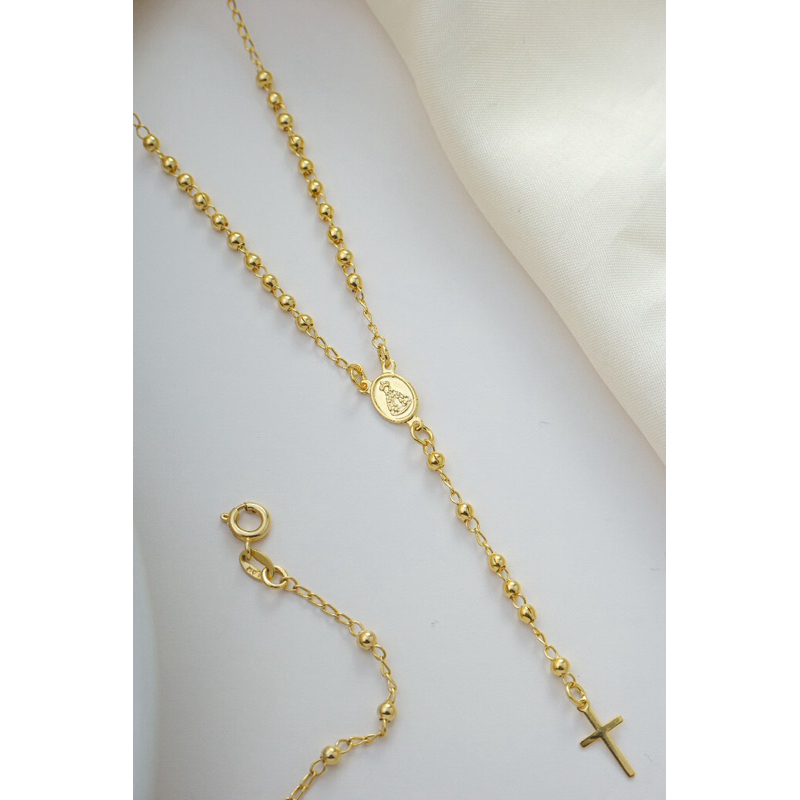 Terço Folheado a Ouro 18K Flöra Super Delicado