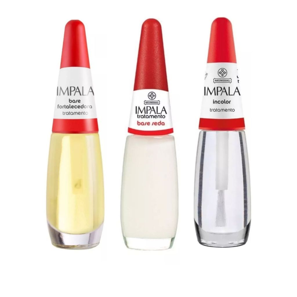 Impala: Kit com 3 Bases de Tratamento para Esmalte