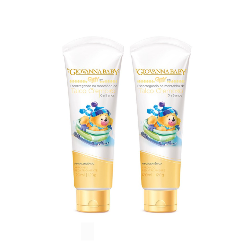 Talco Cremoso Giby 120ml Giovanna Baby em Oferta na Shopee