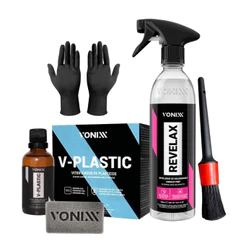 V-plastic Vitrificador Plásticos Vonixx 20ml + Revelax Restauração de Plásticos e farol