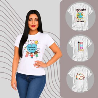 Camiseta T-shirt BLUSA FEMININA PROFISSÕES PROFESSORA em Oferta na Shopee