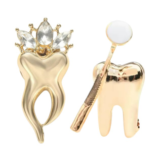 Broche Boton alfinete modelo Dente para Dentista Odontologia - Odontopediatria em Oferta na Shopee