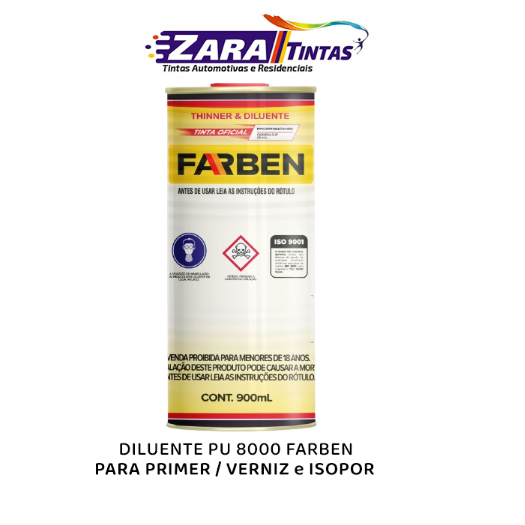 Thinner Diluente PU 8000 Farben 900ml