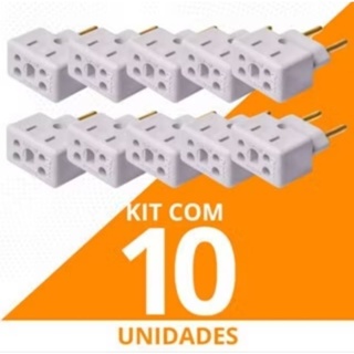 Adaptador de tomada bob original 10/20 Amperes kit 10 unidades em Oferta na Shopee