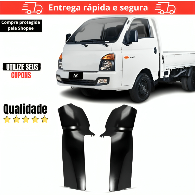 Par/Un Paralama Curvao Hyundai Hr 2005 2006 2007 2008 2009 2010 á 2024 Para Lama Curvao em Oferta na Shopee