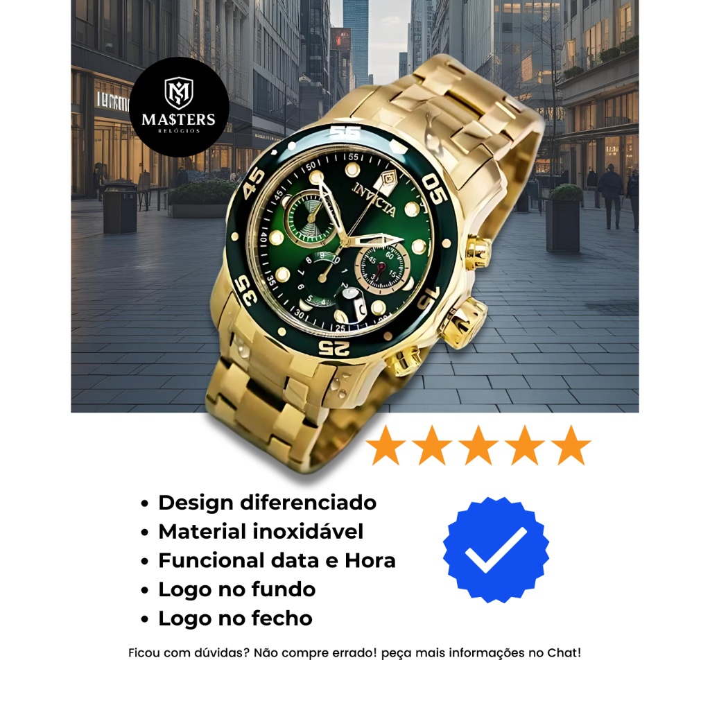 O MAIS LINDO DA SHOPEE - Relógio Invicta Pro Diver Scuba 0073 Pesado - Acompanha caixinha e almofada