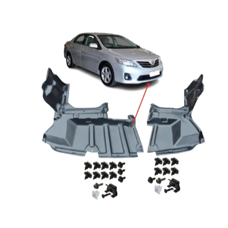 Defletor Inferior  Protetor COM PRESILHA Corolla 2009 2010 2011 2012 2013 2014 1 LADO