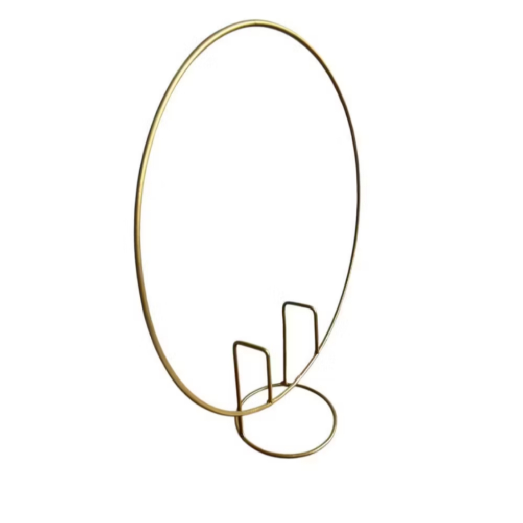 Arco de mesa redondo dourado em Oferta na Shopee