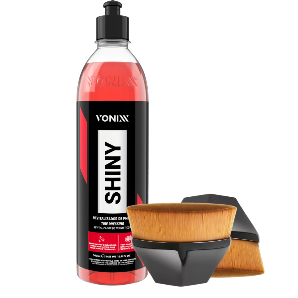 Shiny vonixx 500ml e Pincel Interior Brush Para Detalhamento