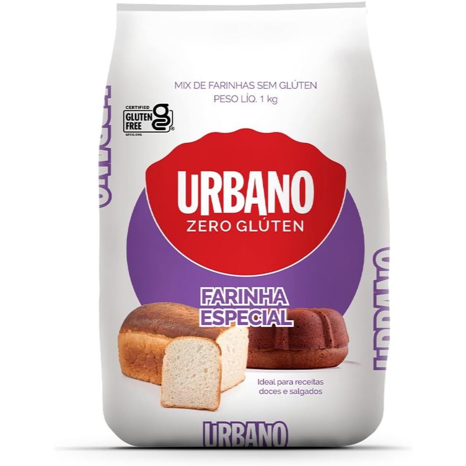 Farinha Mix, Mix de Farinhas sem Glúten Urbano - 1 kg