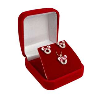 Caixinha de Veludo Para Colar, Pingente e Brinco. em Oferta na Shopee