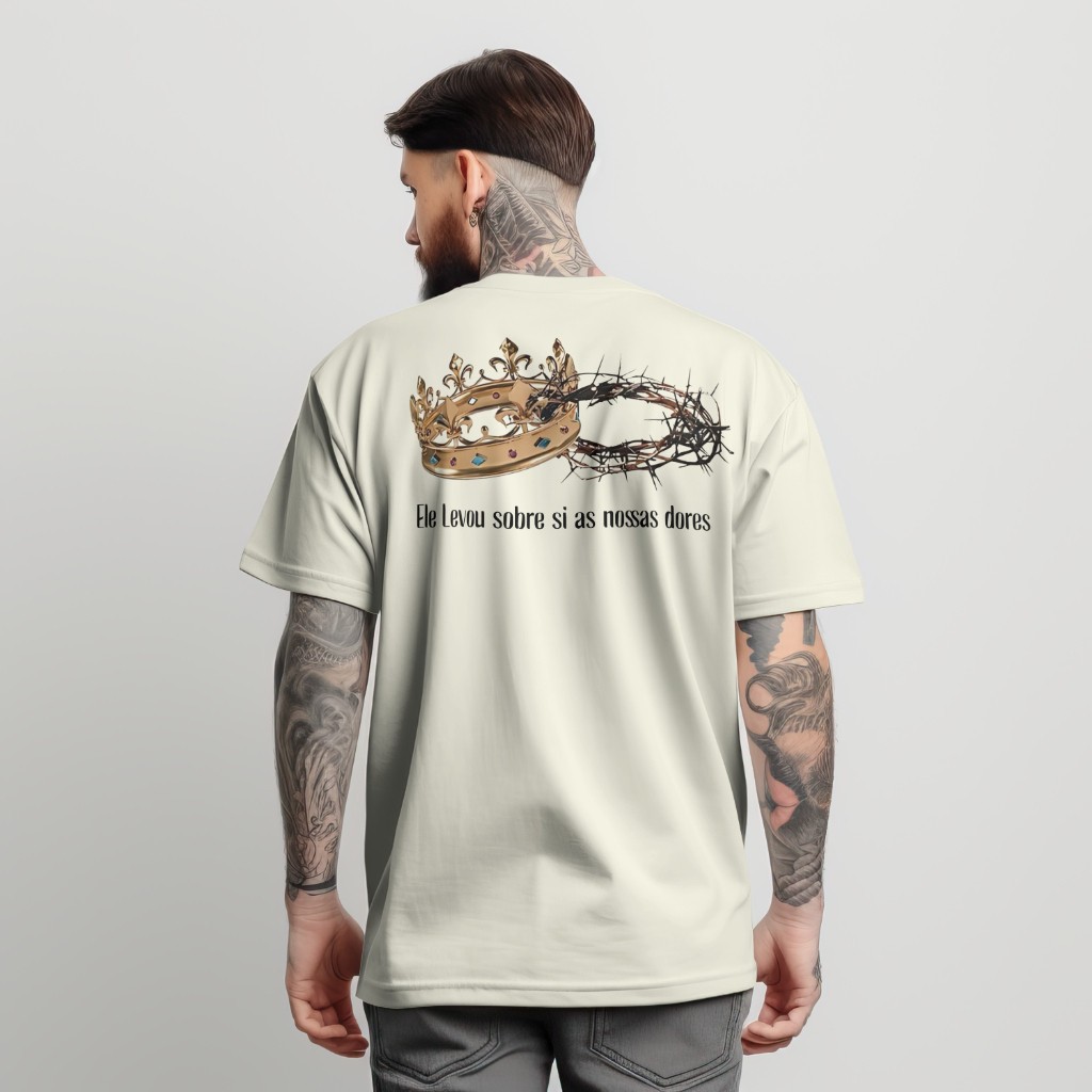 Camisa Cristã Jesus Oversized Streetwear Masculina Camiseta Algodão Evangelica em Oferta na Shopee