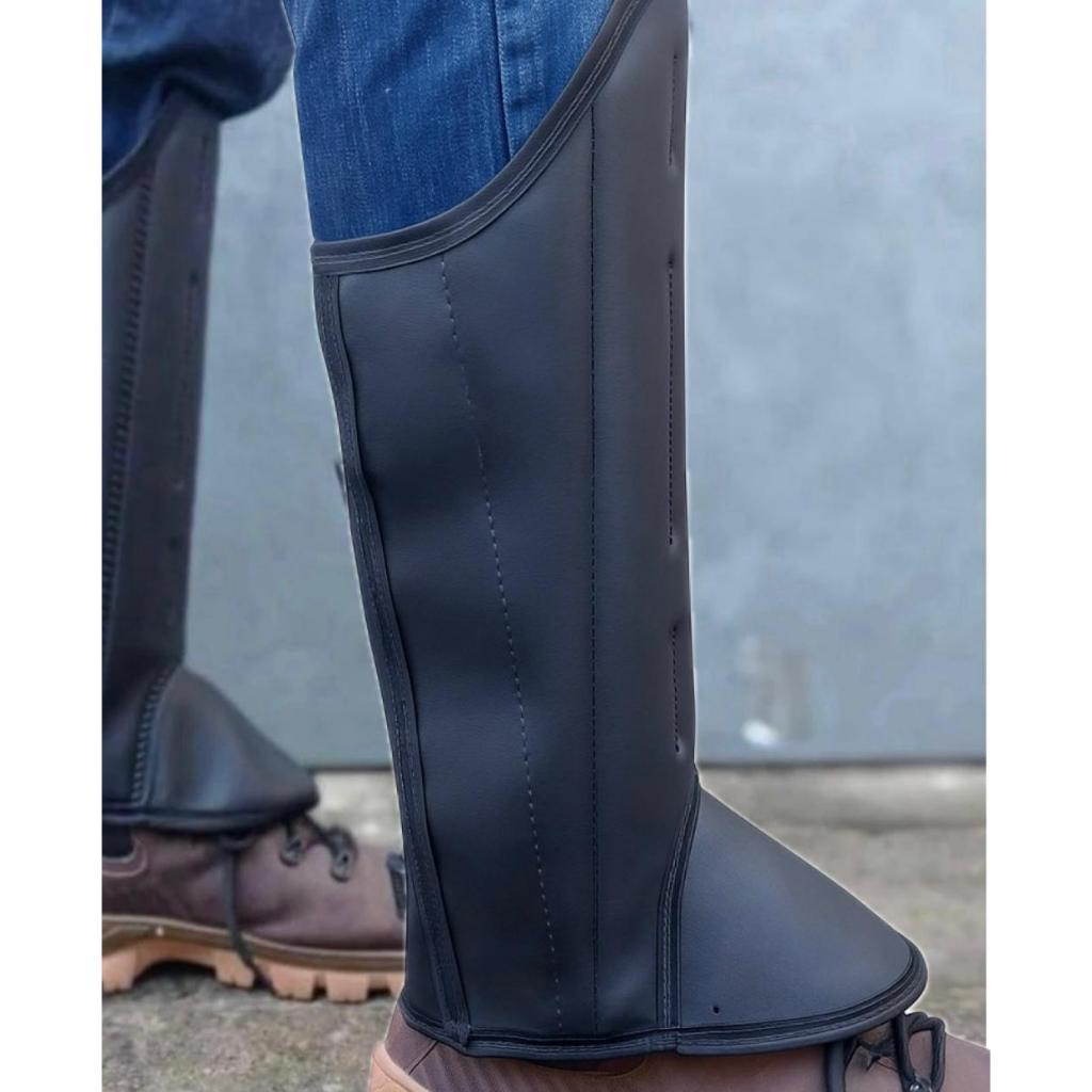 Perneira Caneleira Soldada - Couro Sintetico - Proteção contra animais em Oferta na Shopee