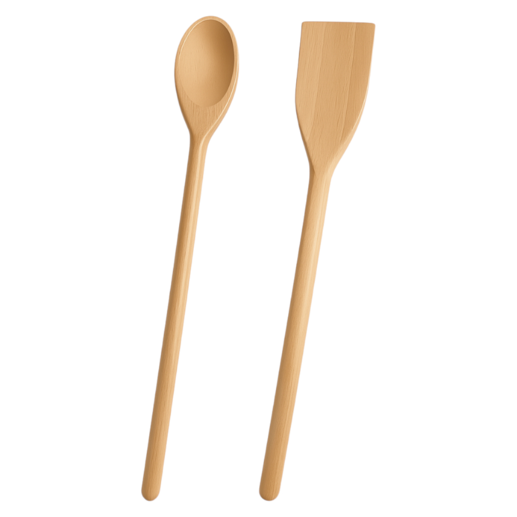 Kit Colher e Pá de Madeira 80cm Para Cozinha Industrial, Panelões e Caldeirões
