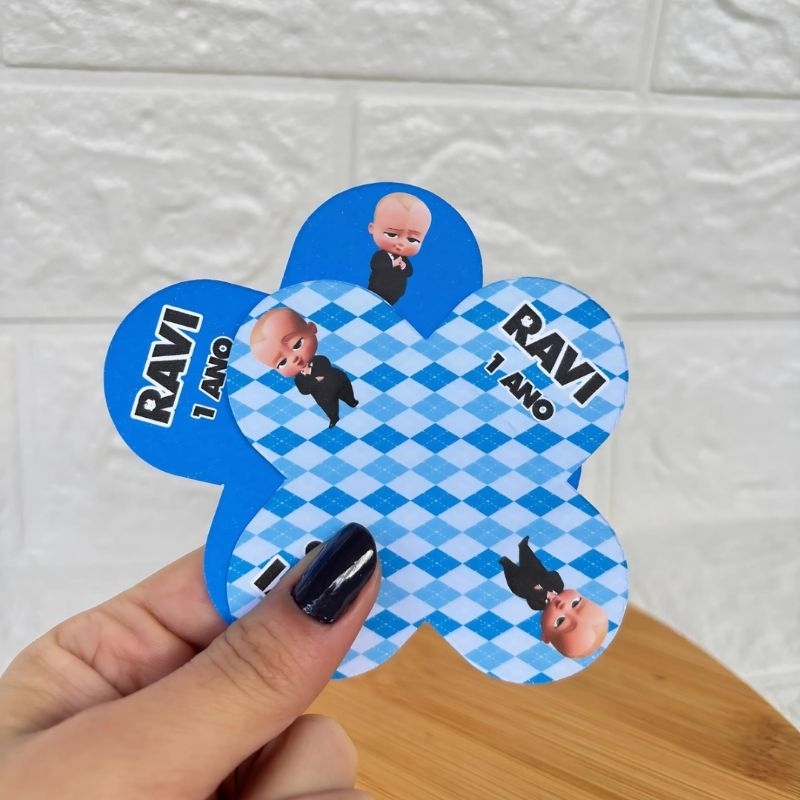 Forminha de doce brigadeiro personalizada O Poderoso Chefinho