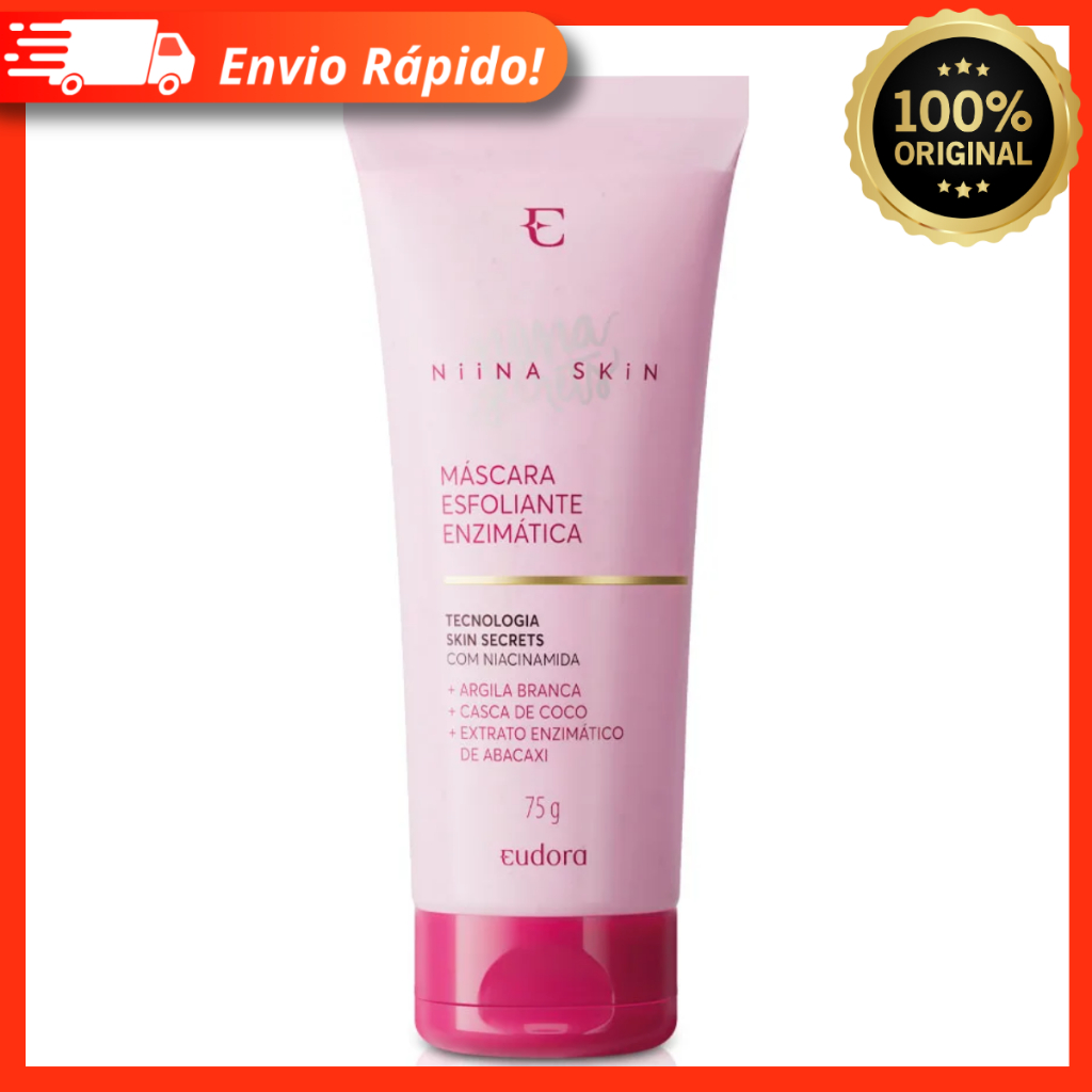 Máscara Esfoliante Enzimática Eudora Niina Secrets Skin