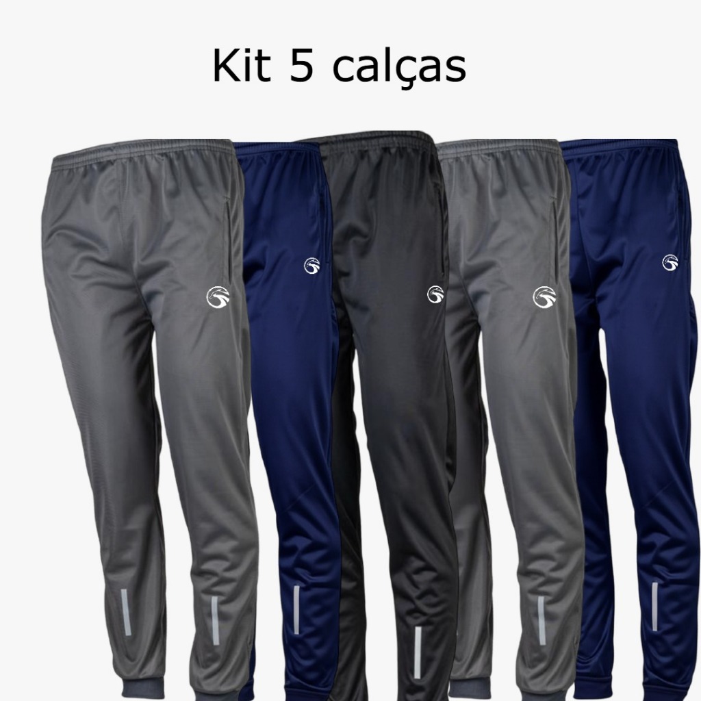 Calças Masculina Jogger - Kit com 5 Calças - Do  ...