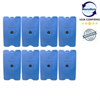 Kit placa bolsa gelo artificial reutilizavel rigido 400 ml gelox cooler transporte em Oferta na Shopee
