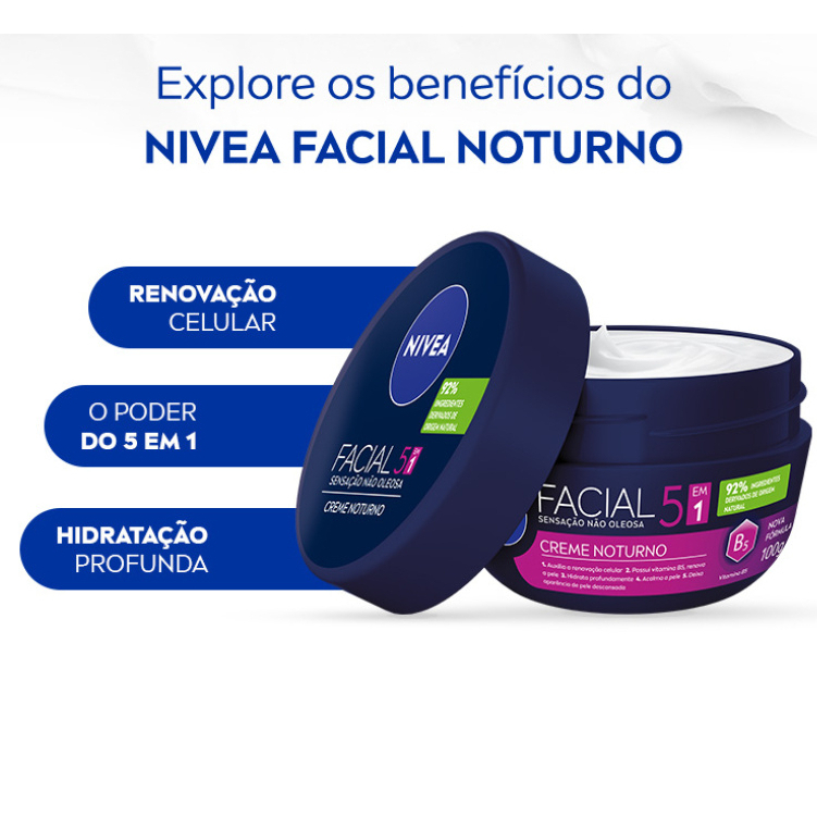 Creme Facial Nivea Noturno 100g