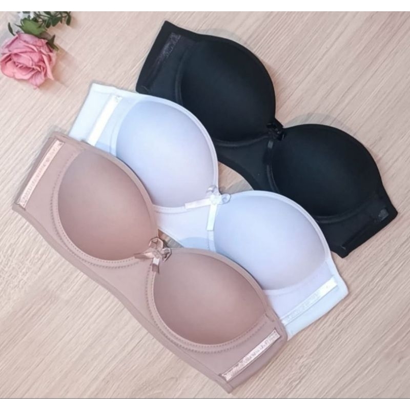 kit Com 3 Sutiã Bojo Reto Tomara Que Caia Lingerie Soutien Com Alça de Silicone em Oferta na Shopee
