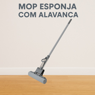 Rodo Mop Absorvente com Alavanca Enxuga Líquido Cozinha Banheiro Consultório em Oferta na Shopee