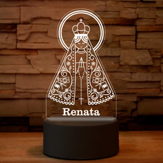 Luminária LED Nossa Senhora - Abajur Personalizado. Nome Personalizado! em Oferta na Shopee
