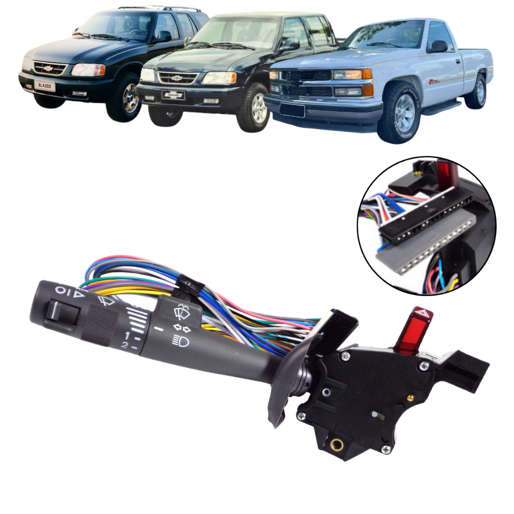Chave De Seta Chevrolet GM S10 Blazer Silverado 2.2 2.5 4.0 4.1 4.2 4.3 8v 12v 18v C/Piloto Automático 1995 A 2001