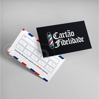 Cartão Fidelidade - Barbearia / Salão - Arte Pronta em Oferta na Shopee