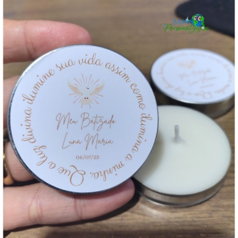 10 velas perfumadas batizado