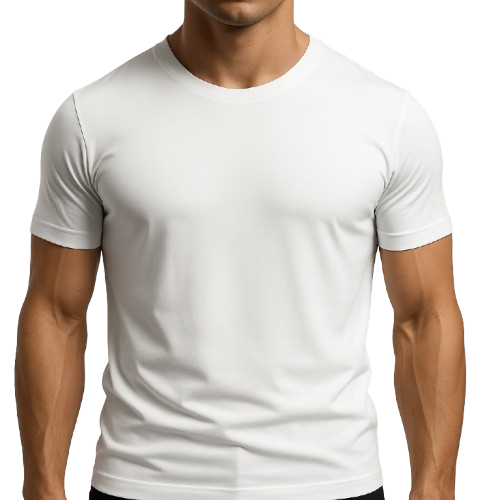 Camiseta Masculina Lançamento Especial Na Cor branca Com Estampa Modelo: - "Basica" - OFERTA IMPERDÍVEL