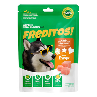 KIT 2 UNIDADES - Petisco Para Cães Freditos FRANGO 500g em Oferta na Shopee