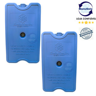 Gelo rígido reutilizável 400 ml  Gelotech - Kit 2 unidades - ideal para cooler, caixa térmica em Oferta na Shopee