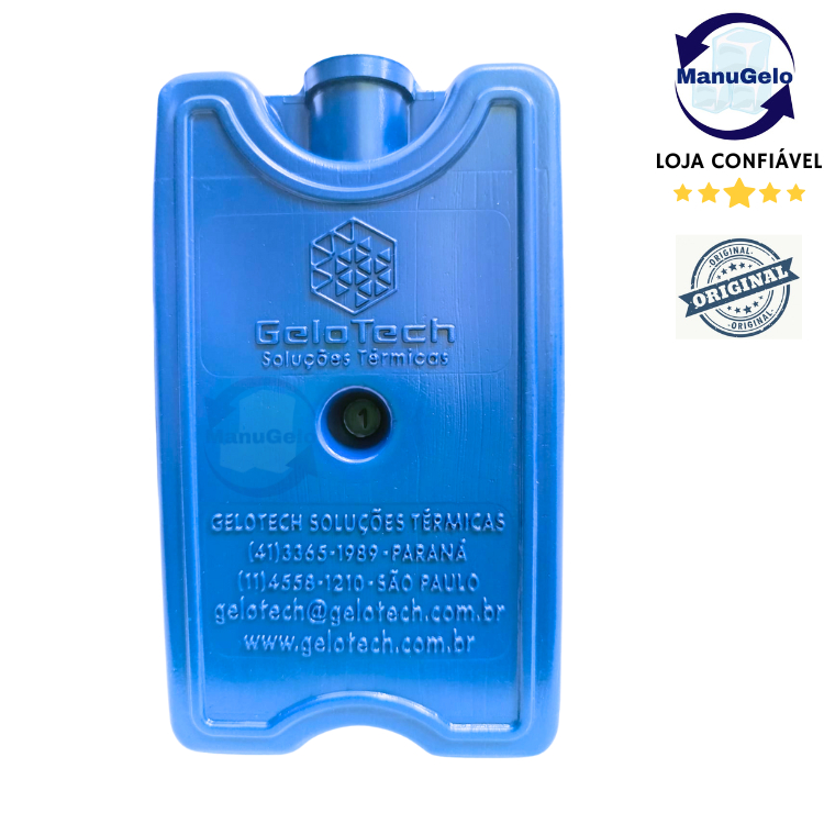 Gelo rígido reutilizável 200 ml  Gelotech - ideal para cooler caixa térmica