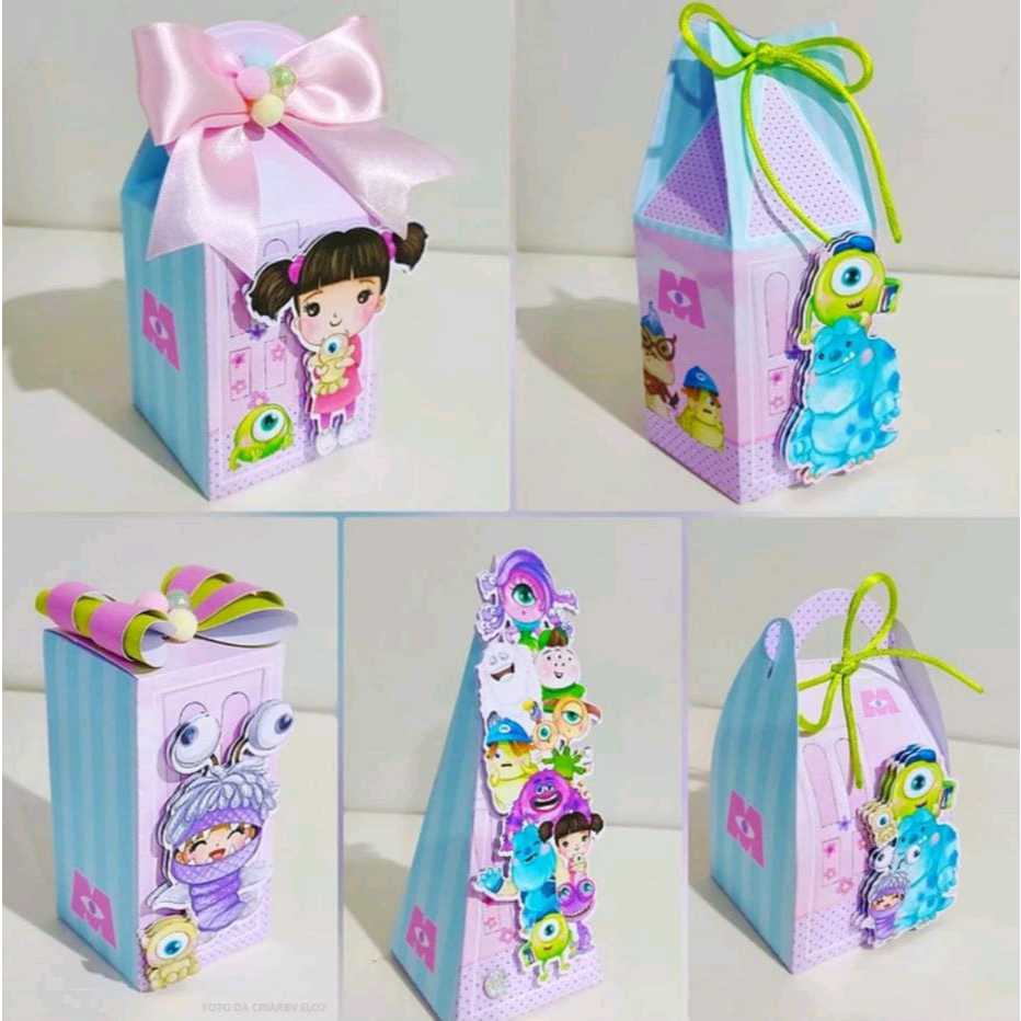 Kit Festa Monstros SA Personalizado Só um Bolinho, Mesversário, Aniversário, Festa na escola