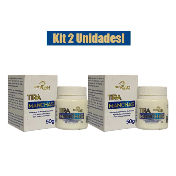 KIT 2 UNIDADES Pomada TIRA MANCHAS 50g NATYFLORA em Oferta na Shopee