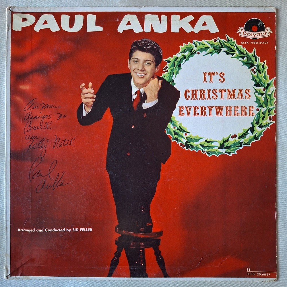 DISCO DE VINIL LP - PAUL ANKA – IT'S CHRISTMAS EVERYWHERE (1960)