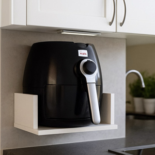 Suporte Nicho AirFryer Mdf Branco 35x35 em Oferta na Shopee