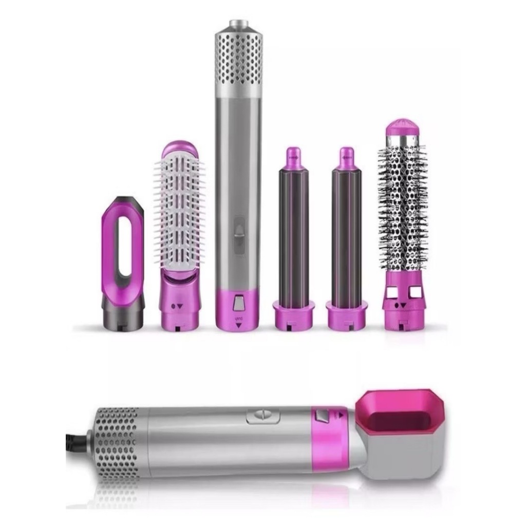 Escova 5 em 1 Secador, Pente, Modelador, Aumenta volume Profissional 110V