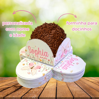 Forminha de doces JARDIM DAS BORBOLETAS - festa infantil em Oferta na Shopee