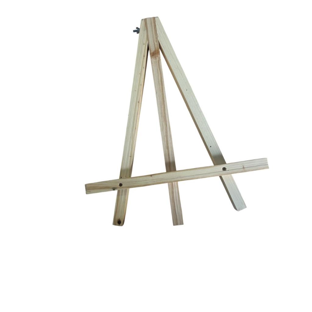 Cavalete 34x42 P/ Telas De Pintura Lousa Escolar Resistente Madeira Forte