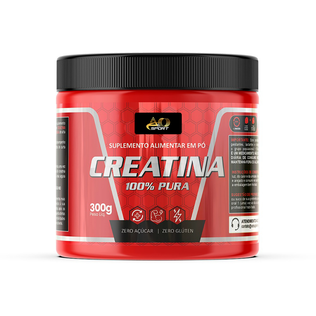 Creatina AeO SPORT 100% Pura 300g  Mesma qualidade da Creatina Integralmedica