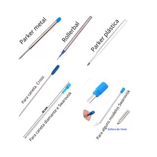 Carga para caneta diversos modelos em Oferta na Shopee