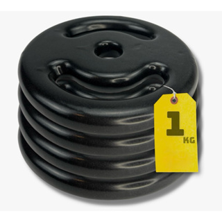 Kit Anilhas (4x) 1 Kg Emborrachadas - Peso Academia Exercício Treino Musculação Pesinho em Oferta na Shopee