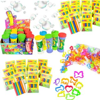 Kit 25 Massinha de Modelar + 25 Bolha de Sabão + 25 Cortador Molde Kit Festa Lembrancinha Infantil em Oferta na Shopee