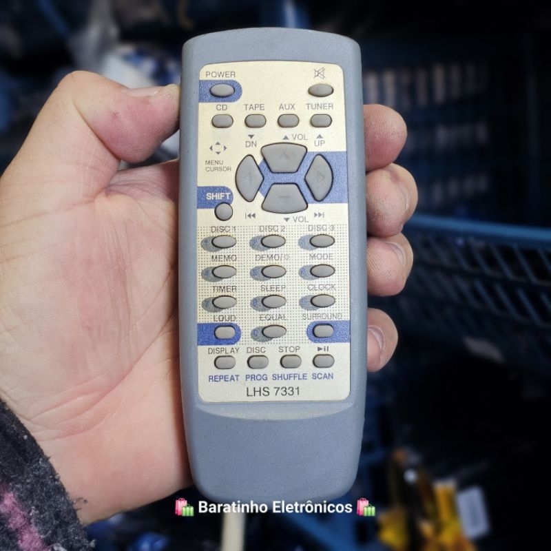 Controle Remoto Compatível Similar Com Som CCE Áudio System Md-3300 LHS-7331