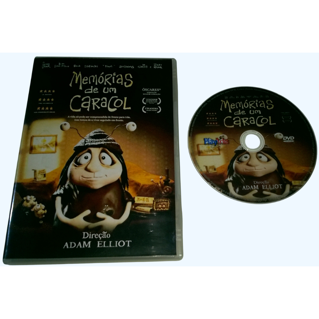 DVD MEMÓRIAS DE UM CARACOL 2025 (LEGENDADO EM PORTUGUÊS) DIREÇÃO ADAM ELLIOT