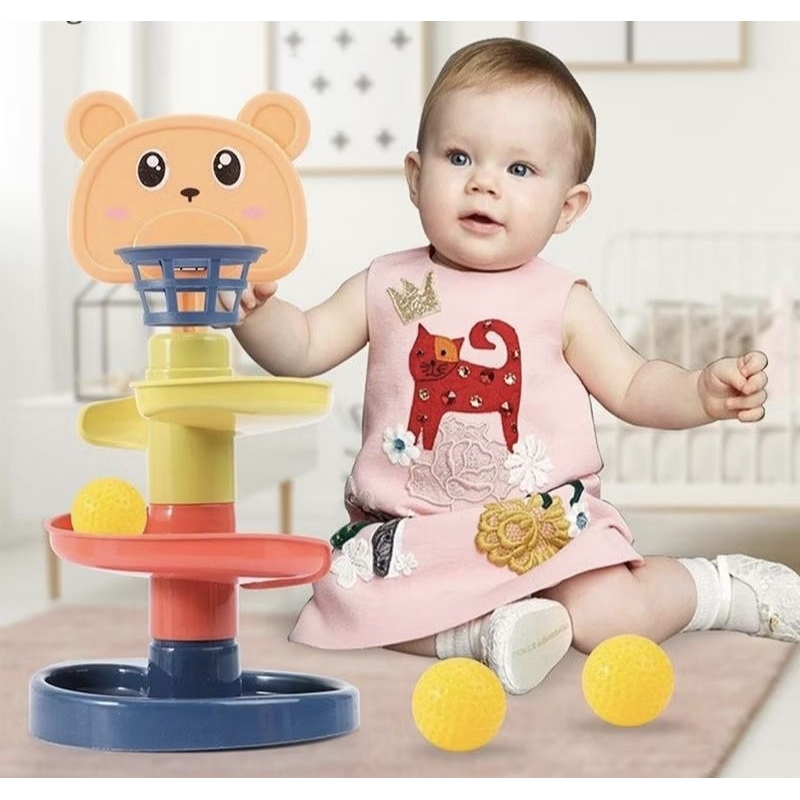 1 Conjunto De Educação Infantil Para Pais E Filhos , Presentes Interativos Crianças , Pista Giratória Be em Oferta na Shopee