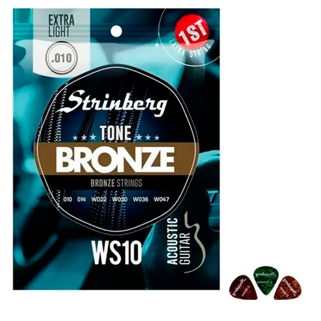 Jogo Cordas Violao 010 011 012 Strinberg Giannini Tagima