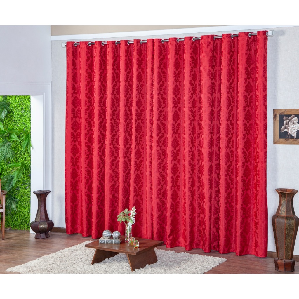 Cortina jaquard Semi blackout 4,00x2,40 Ilhos Cromado — imagem 2 de 2
